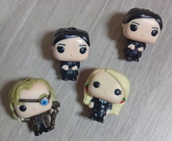 Lot 4 mini figurines Pop Harry Potter 3 cm