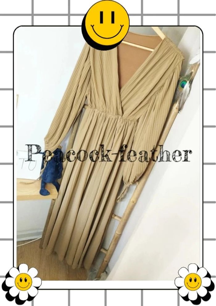 Robe longue beige TU