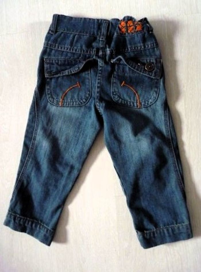 Pantalon jean pantacourt fille Gemo 6 ans bleu neuf - photo numéro 2