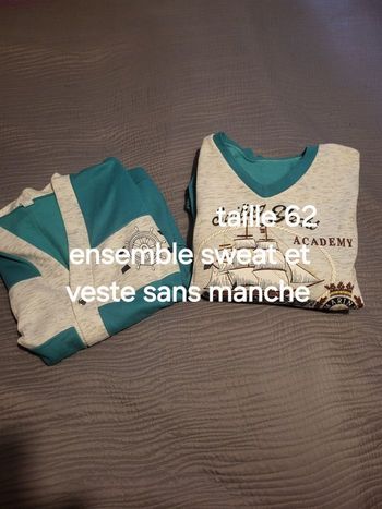 Ensemble sweat et veste taille 62