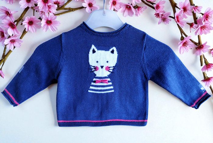 ABSORBA - NEW - ENSEMBLE 5P BÉBÉ FILLE MOTIF LIBERTY, VOLANTS & TÊTE DE CHAT 3M - photo numéro 9