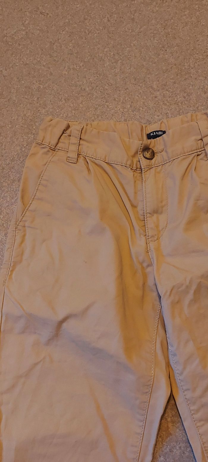 Pantalon toile beige - photo numéro 3