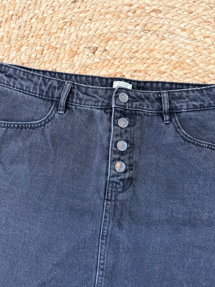 Jupe en jean noire - photo numéro 2