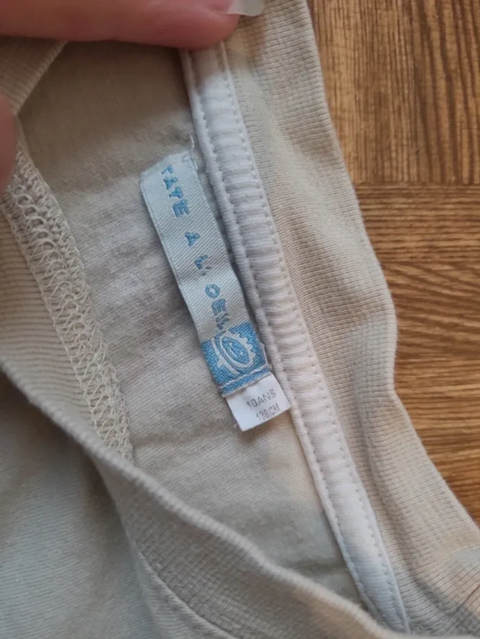 T-shirt beige Tape à l'Oeil 10 ans - photo numéro 2