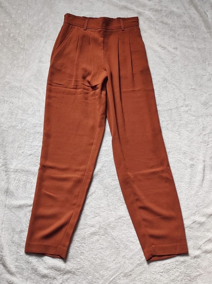 Pantalon décontractée marron taille XS - photo numéro 2