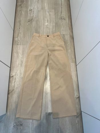 Pantalon tailleur beige
