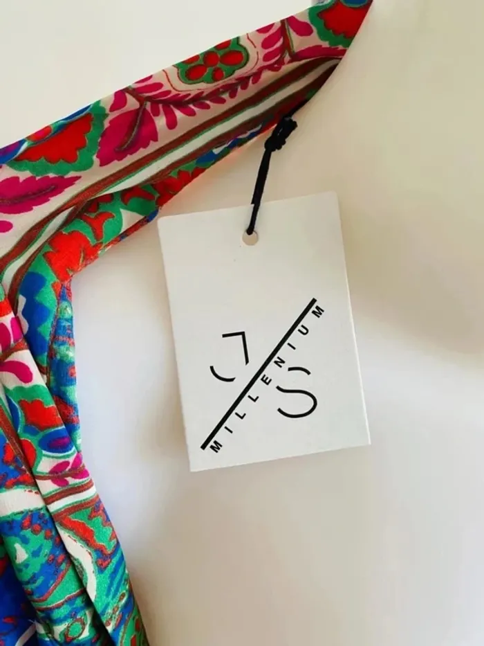 Joli kimono long multicolore femme taille unique - photo numéro 6