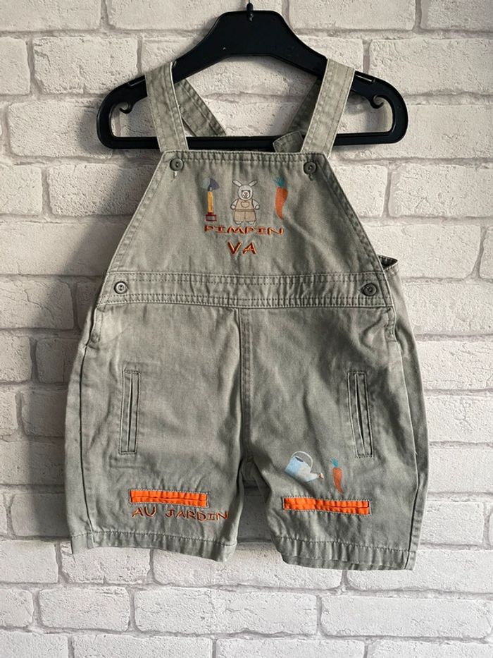 Salopette short culbuto taille 23 mois