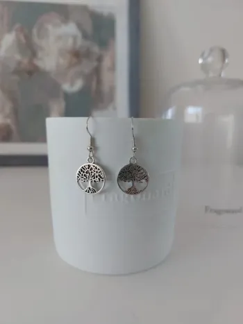 Boucles d'oreilles arbre de vie