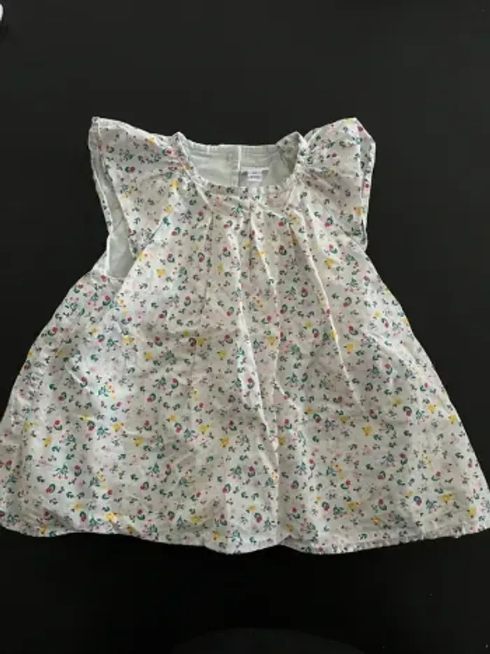 Robe fleurie p’tit bisou 6 mois - photo numéro 3