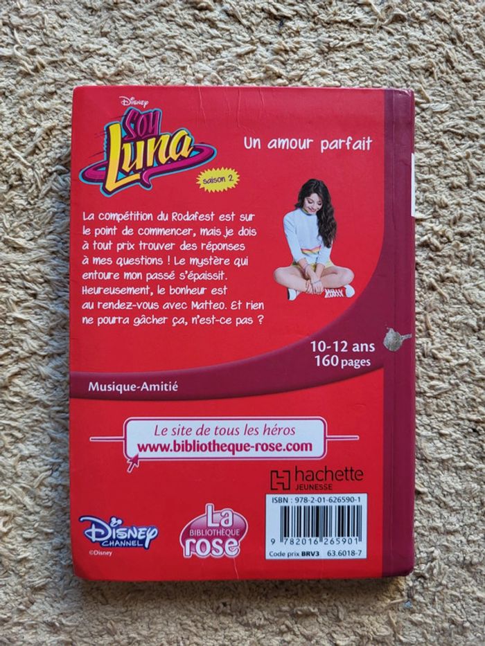 Livre enfant Soy Luna Disney Tome 15 Un amour parfait La Bibliothèque Rose - photo numéro 2