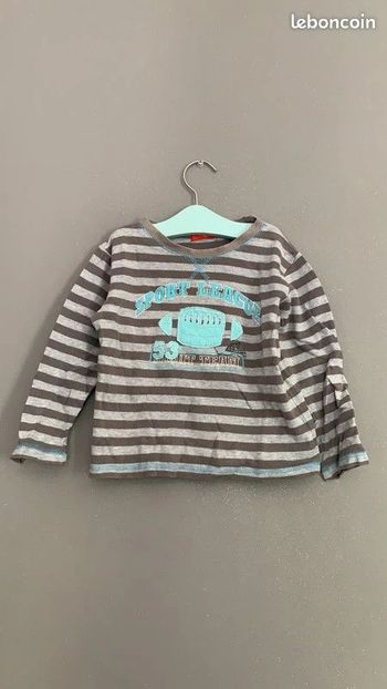 Pull haut t-shirt manches longues Tissaia T4 ans