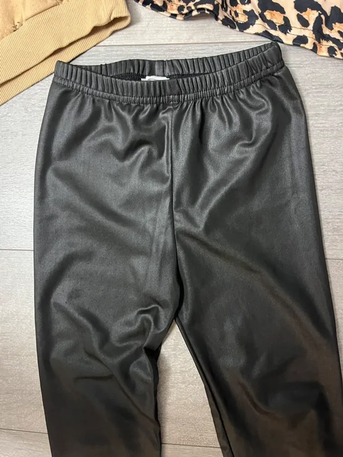 Ensemble fille 3 pièces H&M et SHEIN noir et Camel - photo numéro 9