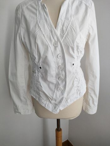 veste blanche cintrée 40/42 Paul David Benson