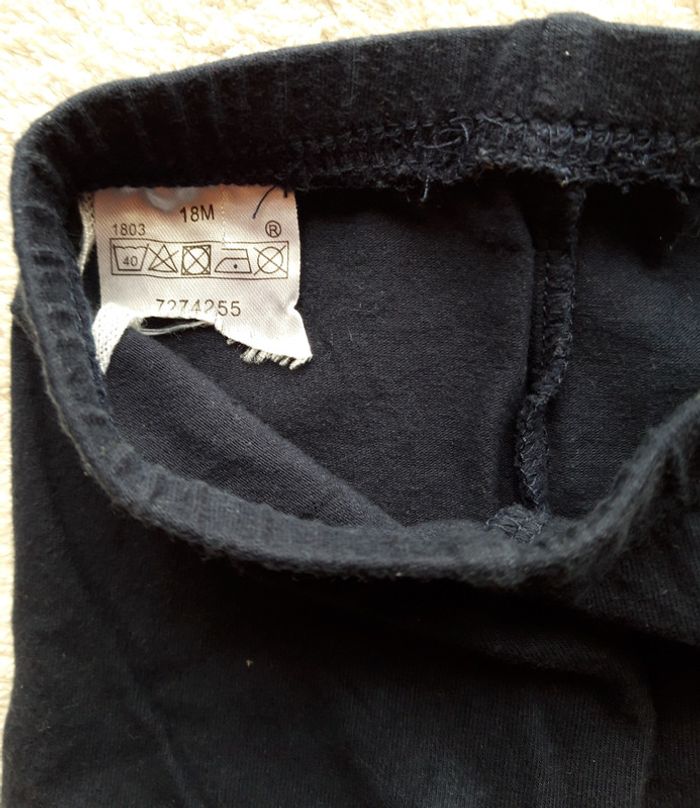 Legging fille bleu marine 18-24 mois - photo numéro 2