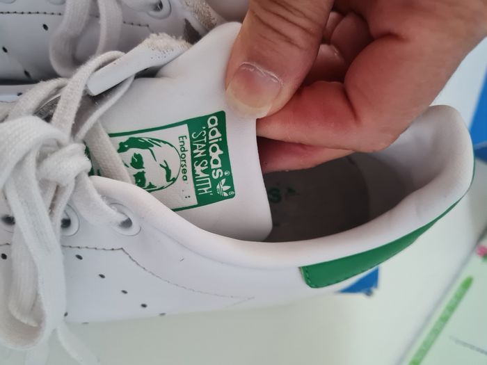 Stansmith blanche et verte - photo numéro 2