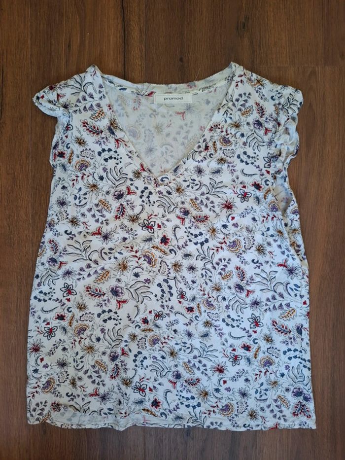 T-shirt à fleurs