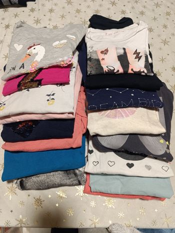 Lot teeshirt manches longues fille 10 ans 