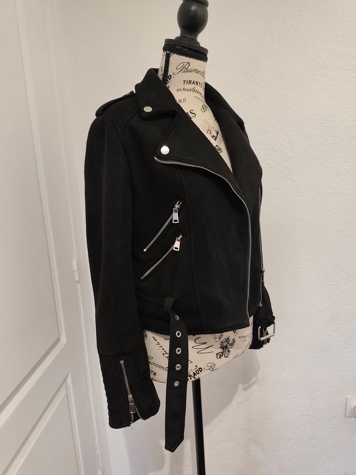 Veste coupe perfecto effet Daim - photo numéro 2