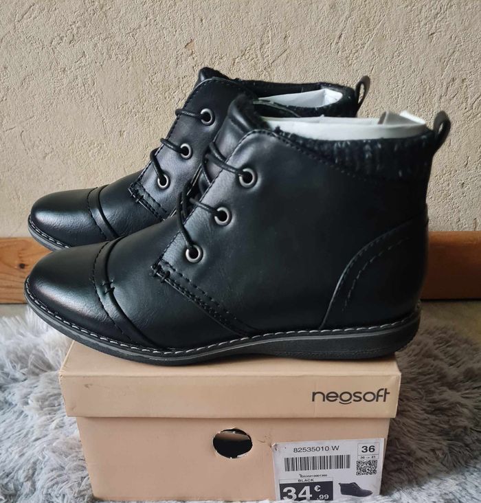 Bottines noires hiver pointure 36 - photo numéro 7