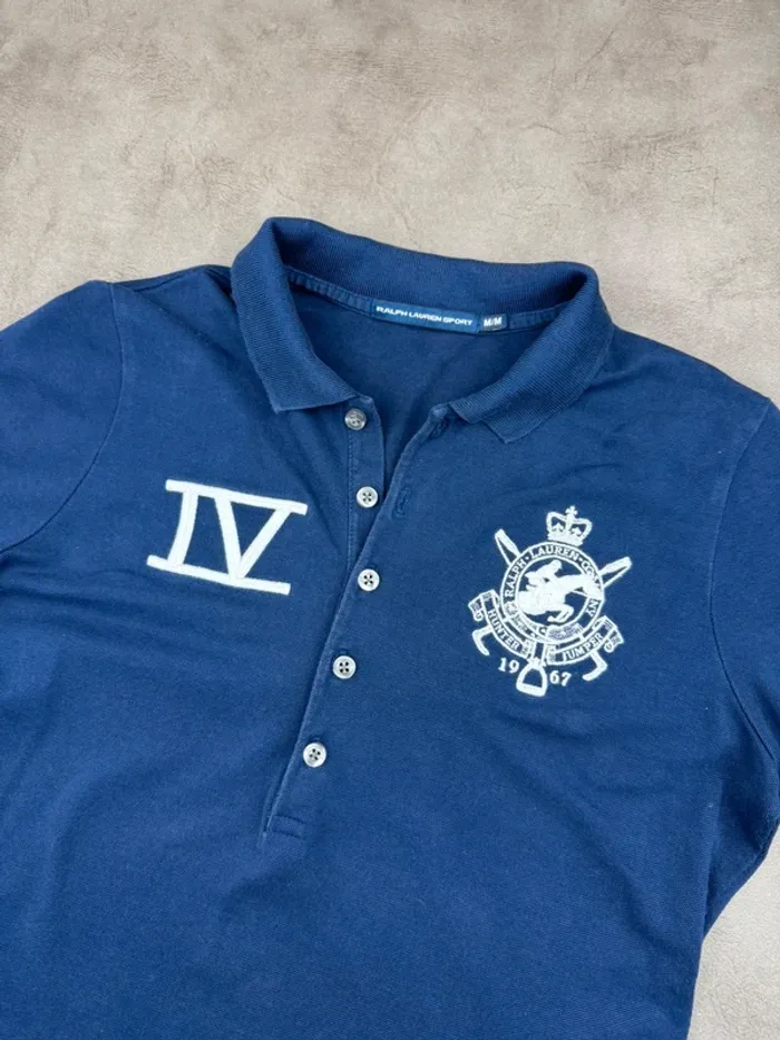 Polo Ralph Lauren Sport Bleu Marine Taille M - photo numéro 3