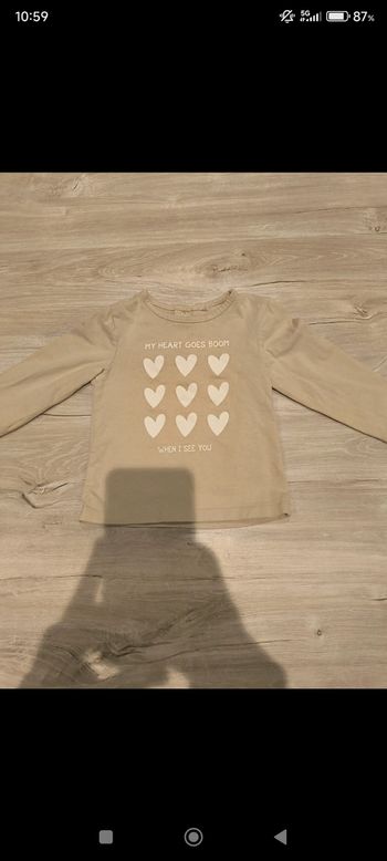 Tee shirt manches longues taille 9 mois