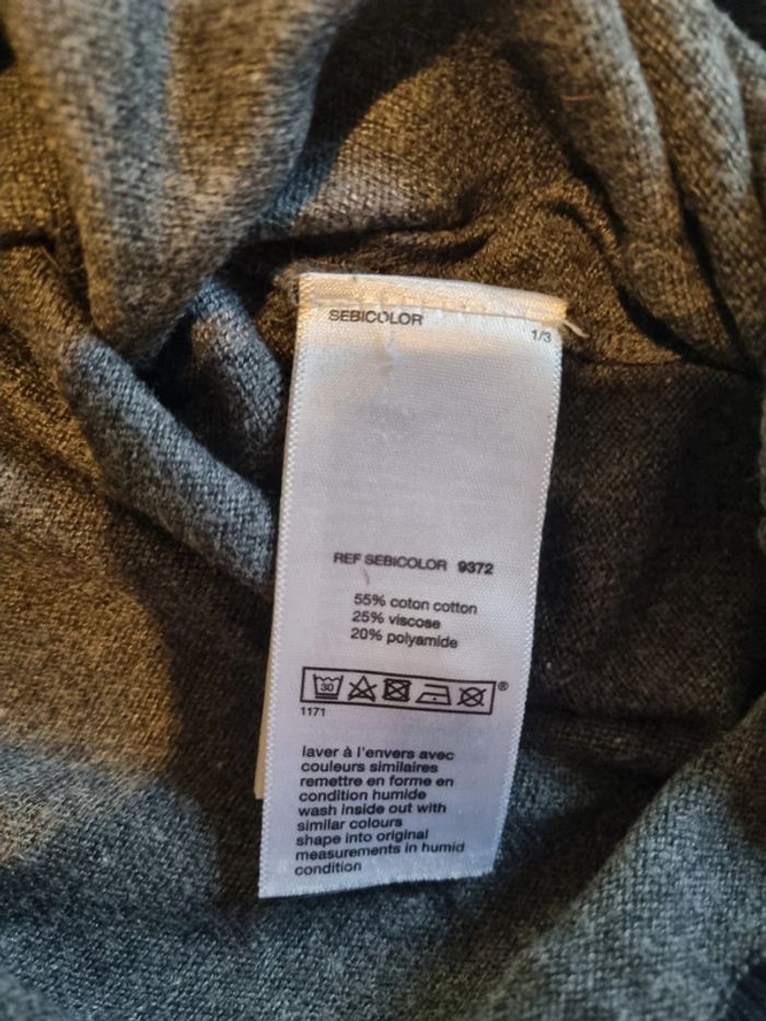 Gilet cardigan Celio gris bleu - photo numéro 3