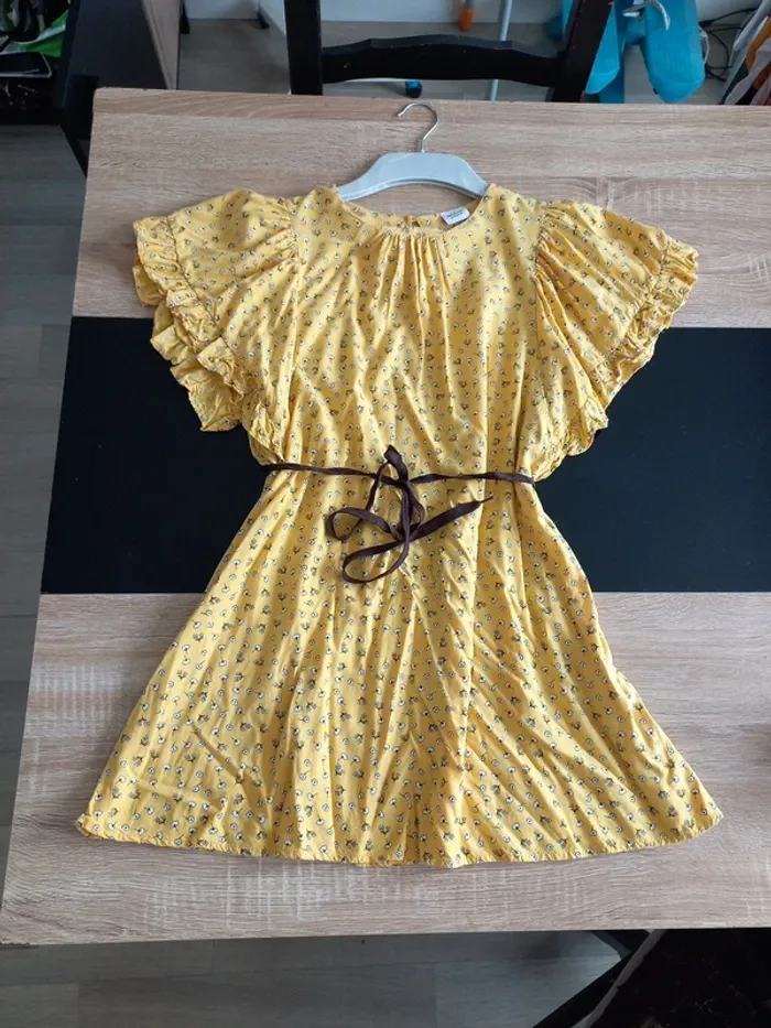 Robe d'été jaune TAO 10 ans - photo numéro 3