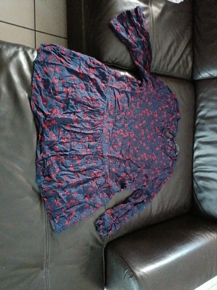 Haut blouse tunique s m f d joseph effet fleurs