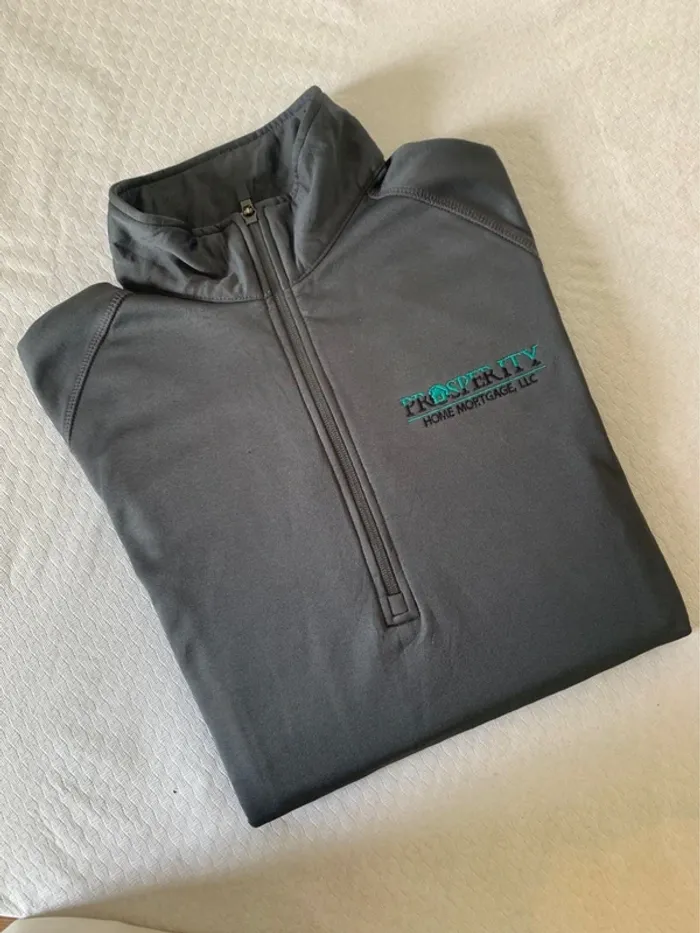 Pull quart zip Eddie Bauer gris - Logo Prosperty Home Mortgage