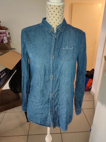 Chemise effet jean