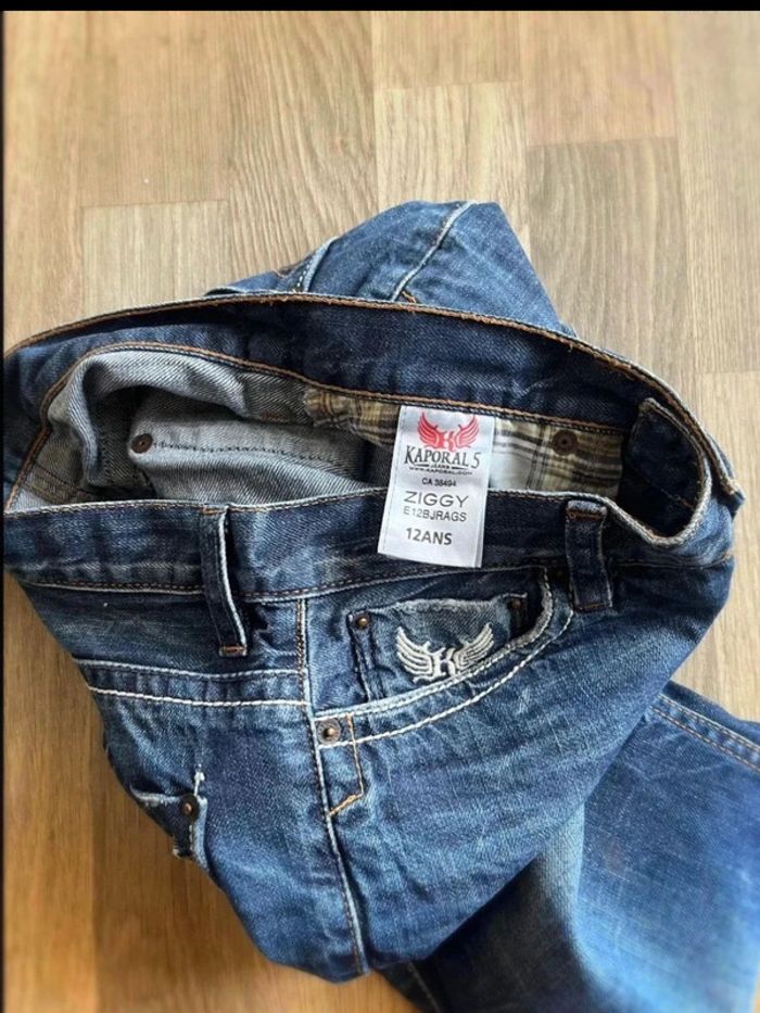 Très beau short en jeans kaporal taille 12 ans - photo numéro 5