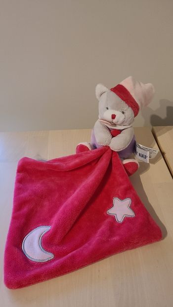 Doudou ours chat
