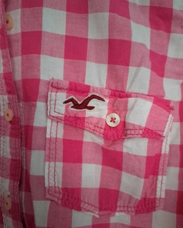 Chemise à carreaux fushia - photo numéro 3