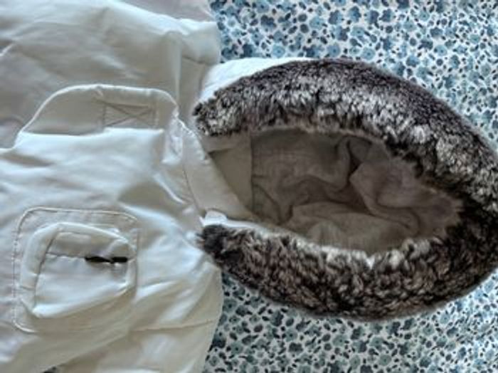 Combipilote blanc fourrure capuche 0-3 mois naissance Berligot - photo numéro 4