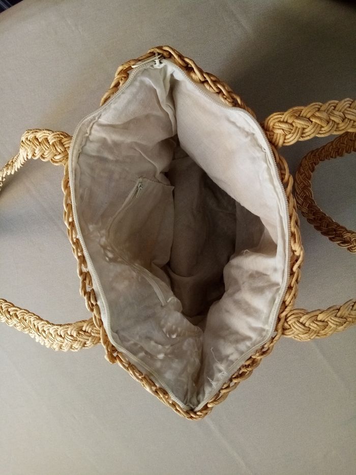 Sac de plage en paille - photo numéro 6