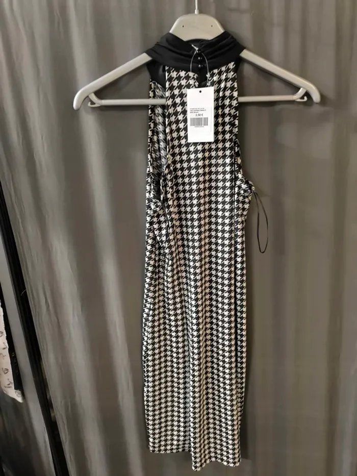 246445 robe noire/blanc femme S - photo numéro 2