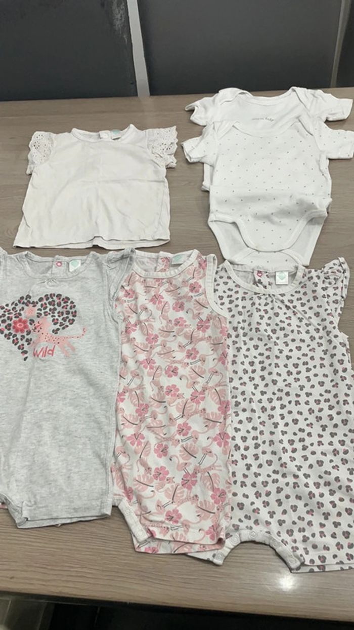 Lot de 6 vêtements Tex en12 mois