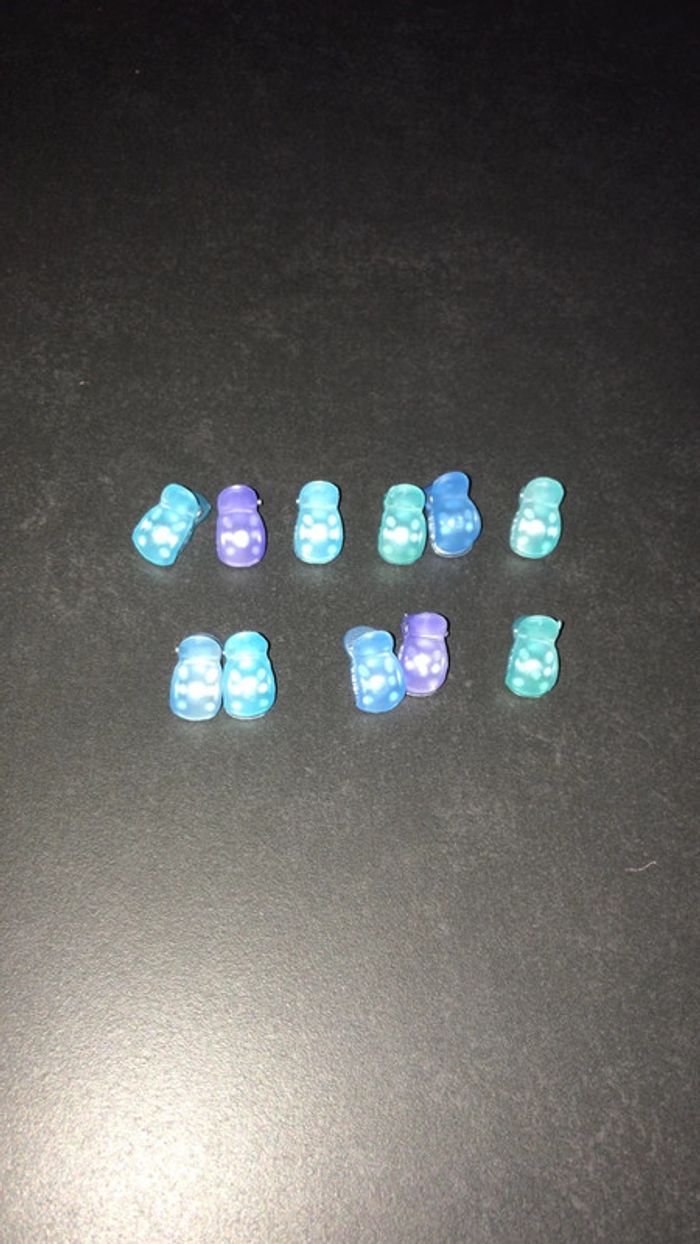 Lot de Pinces cheveux bleue (11)