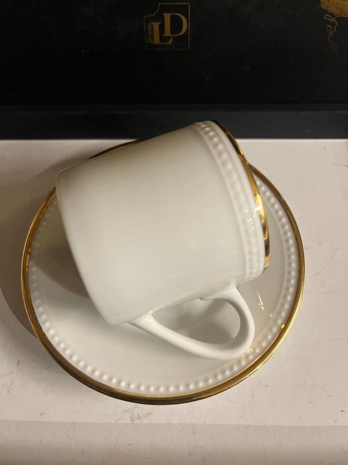 Lot de 5 tasses et 5 sous tasses à café Orialis - photo numéro 8