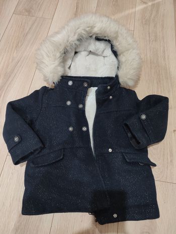 Manteau chaud tape à l'oeil