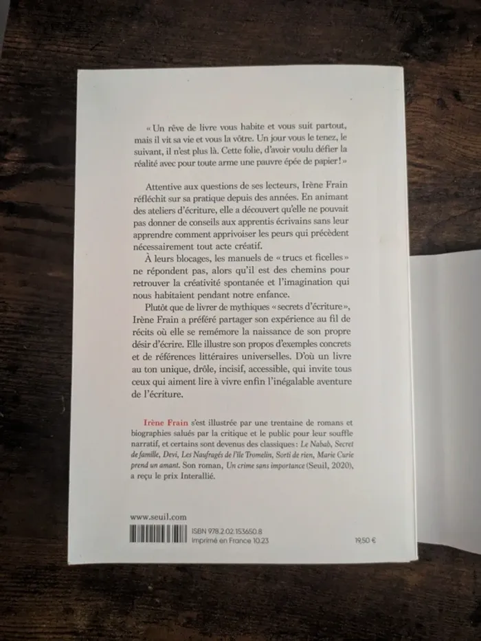 Écrire est un roman - photo numéro 2
