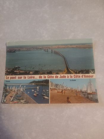 Carte postale du pont sur la Loire
