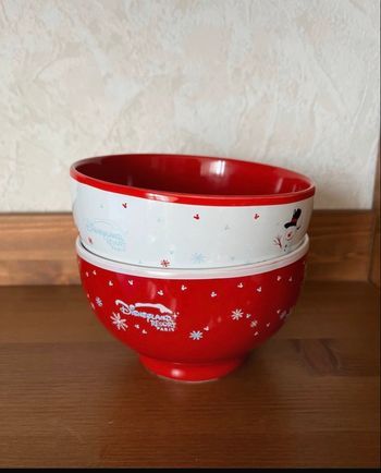 Lot de 2 bols de Noël 🎄 Disneyland Paris Resort