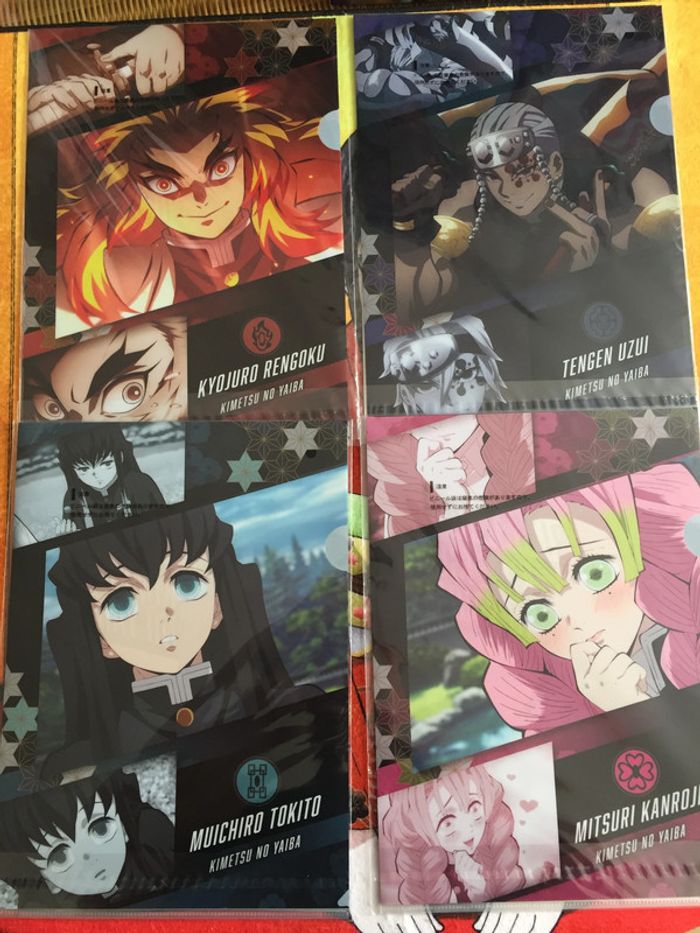 Clear files complete set Demon slayer Kimetsu no Yaiba Ichiban Kuji - photo numéro 6