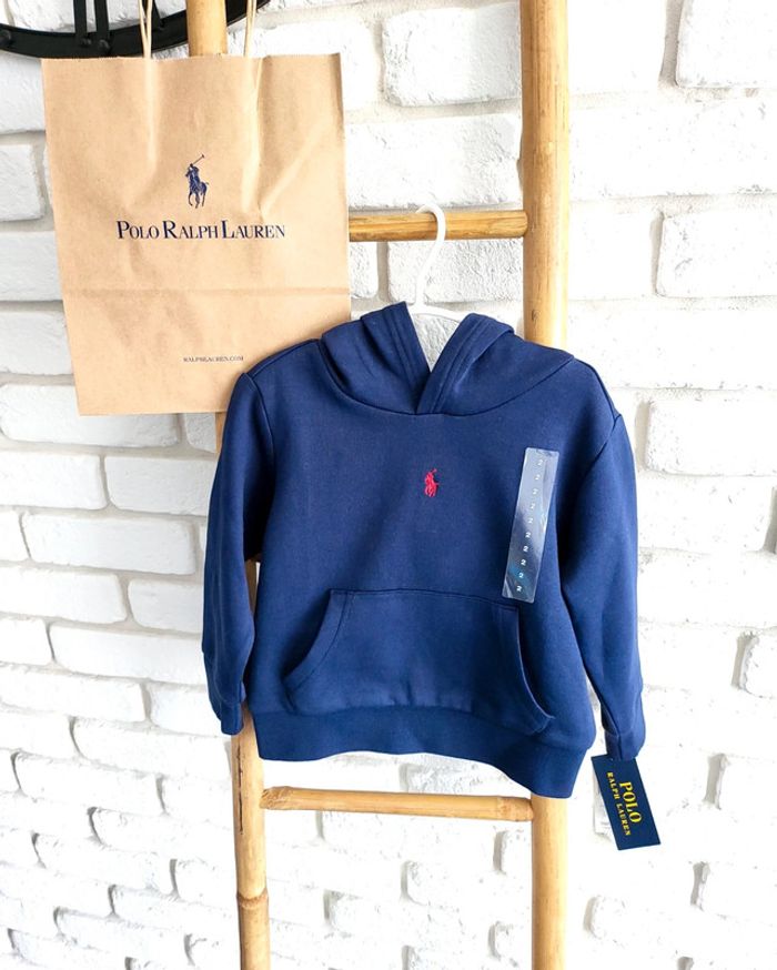 Sweat capuche Ralph Lauren mixte bleu taille 2 ans - photo numéro 14