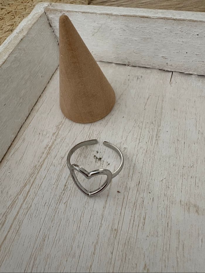 Bague argentée acier inoxydable - photo numéro 3