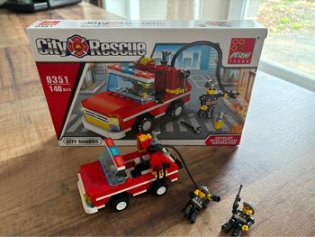 Construction city rescue Camion pompier