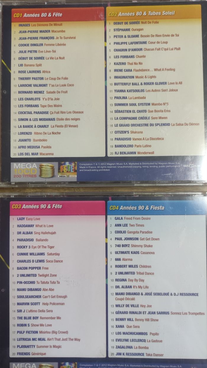 Lot de cinq CD Méga fête - photo numéro 5