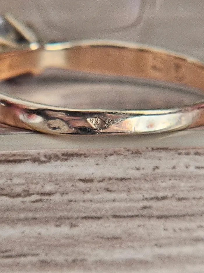 Bague or 18 carats – Taille 53/54 – pierre blanche scintillante - photo numéro 18